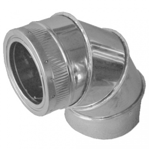 SPIRODUCT Stainless Steel - Galvanized Insulated Spiral Seam Pipe Angle 90°