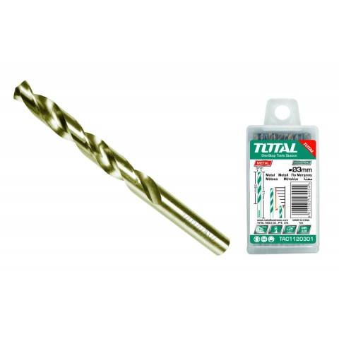 TOTAL Τρυπάνια Κοβαλτίου HSS CO - M35 (TAC1120101)