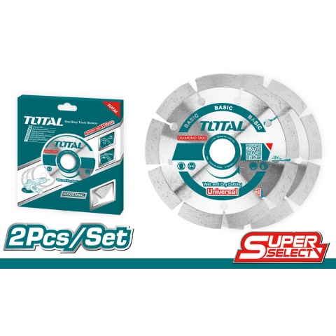 TOTAL SET Diamond Discs 2PCS 115mm (TAC21111532)
