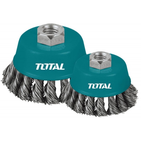 TOTAL Wire Cup Twist Brush 125mm (TAC32051)