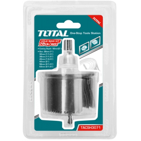 TOTAL Hole Saw Set 7 Pcs (TACSH3071)