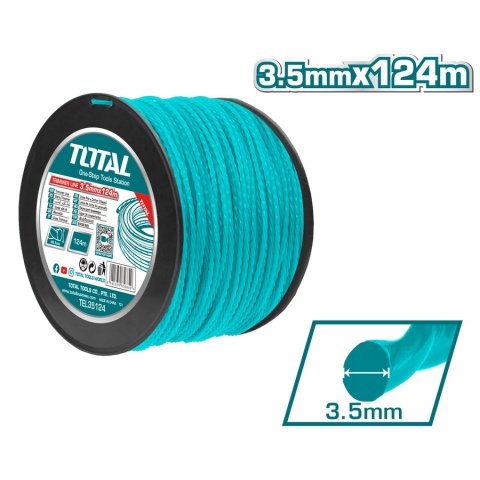 TOTAL Μεσινέζα Ελικοειδής Σε Καρούλι 3.5mm - 124m (TEL35124)