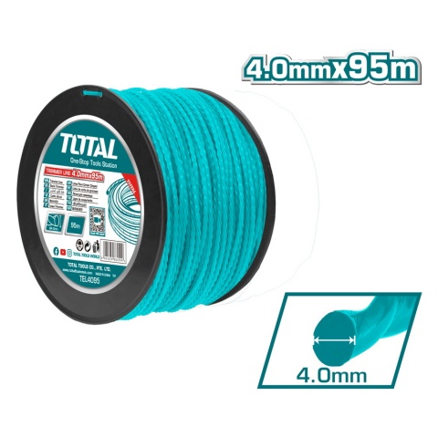 TOTAL Μεσινέζα Ελικοειδής Σε Καρούλι 4mm - 95m (TEL4095)