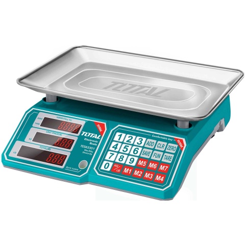 TOTAL Ηλεκτρονική Ζυγαριά 30Kg (TESA3301)