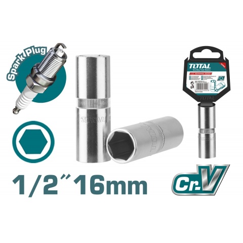TOTAL Καρυδάκι Για Μπουζί 1/2" 16mm (THSPS12166)