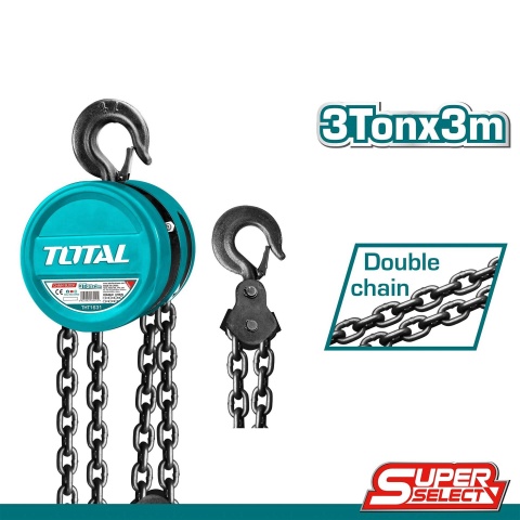TOTAL Παλάγκο Αλυσίδας 3Τ - 3m (THT1631)
