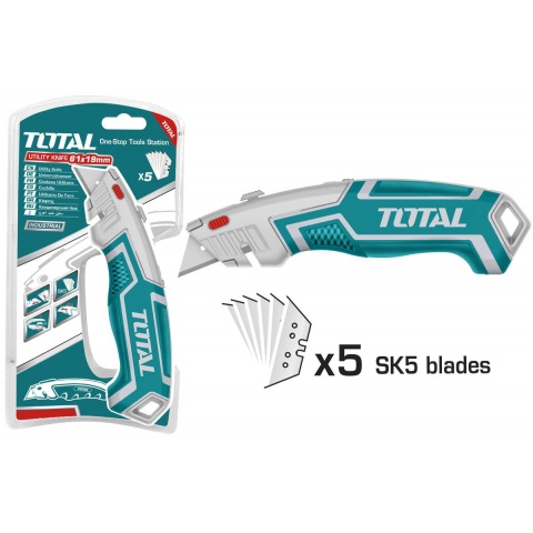 TOTAL Utility Knife 180mm (THT5116118)