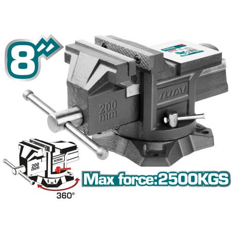 TOTAL Bench Vice 8'' - 200mm (THT6186)