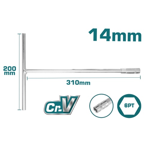 TOTAL T-Handle Socket Wrench 14mm (THTSW1406)