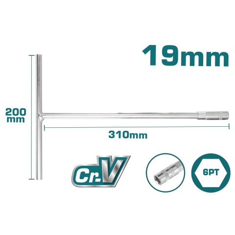 TOTAL T-Handle Socket Wrench 19mm (THTSW1906)