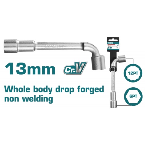 TOTAL L-Angled Socket Wrench 13mm (THWL1306)