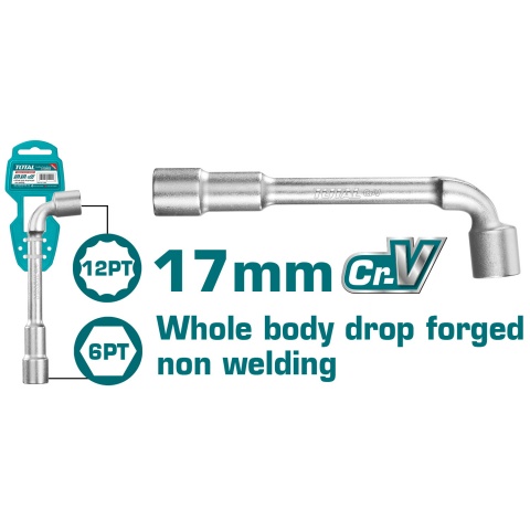 TOTAL L-Angled Socket Wrench 17mm (THWL1706)