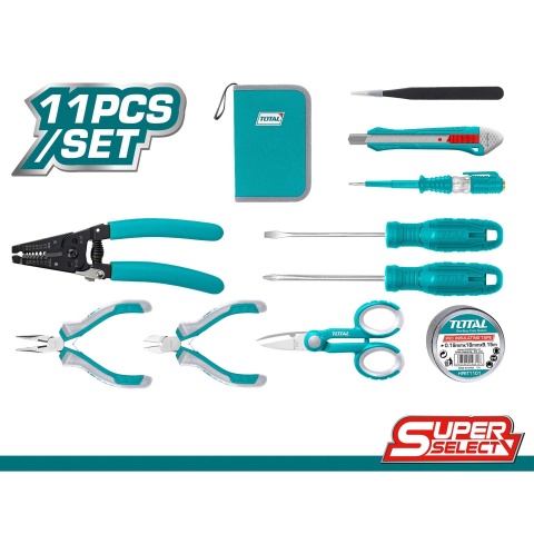 TOTAL 11PCS  Electricians Tools Set (TKETS0111)