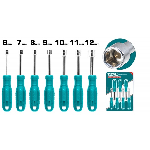 TOTAL 7 Pcs Nut Screwdriver Set (TNSS0701)