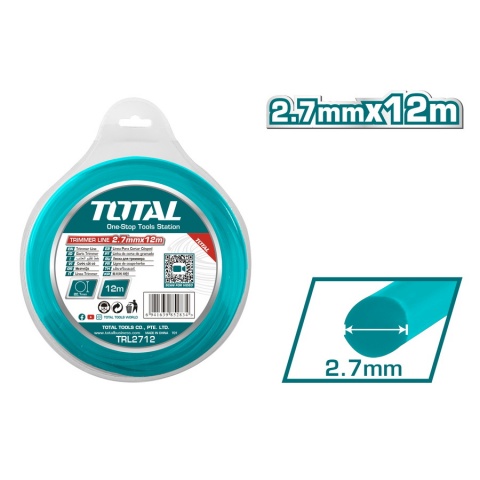 TOTAL Trimmer Line Round 2.7mm - 12m (TRL2712)