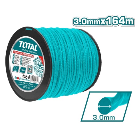 TOTAL Μεσινέζα Στρογγυλή Καρούλι 3mm - 164m (TRL30164)