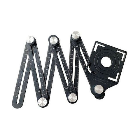 BIHUI Quadrilateral Aluminum Ruler - Hole Guide (DBG6)