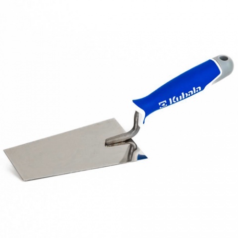 KUBALA Trowel, Stucco, Stainless, Trapezoidal, Welded 3K Soft Handle, Master Line 80x145x55mm (0930)