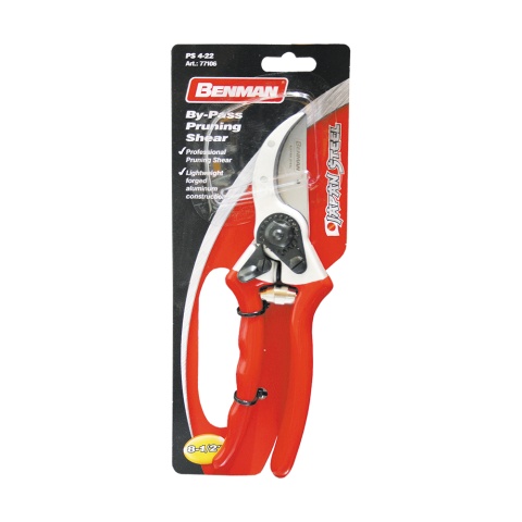 BENMAN Κλαδευτήρι με Μασίφ Λαβή Bypass Μήκος 21cm (PS 4-22)
