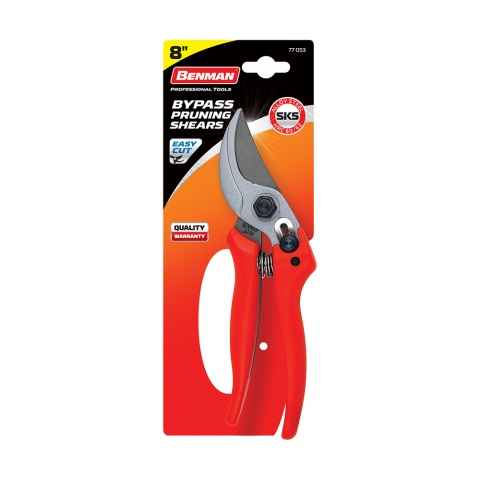 BENMAN Κλαδευτήρι Bypass με Πλαστική Λαβή, Medium με Μήκος 20cm (PSB-M1)