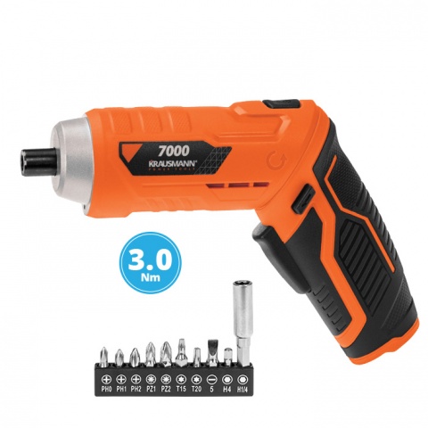 KRAUSMANN Screwdriver Rechargeable 3.7V (7000)