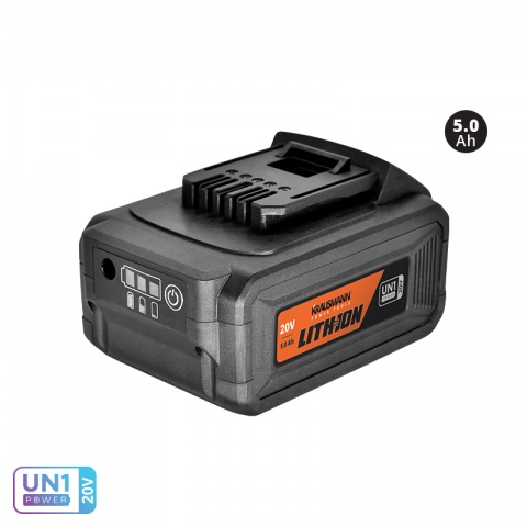KRAUSMANN Rechargeable Sliding Li-Ion Battery 5.0Ah 20V (B205)