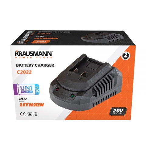 KRAUSMANN Φορτιστής Μπαταρίας Li-Ion 2.2Ah 20V (C2022)