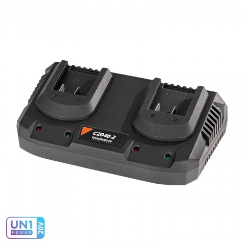 KRAUSMANN Dual Li-Ion 4.0Ah 20V Battery Charger (C2040-2)