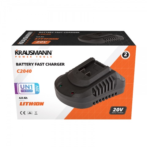KRAUSMANN Ταχυφορτιστής Μπαταρίας Li-Ion 4.0Ah 20V (C2040)