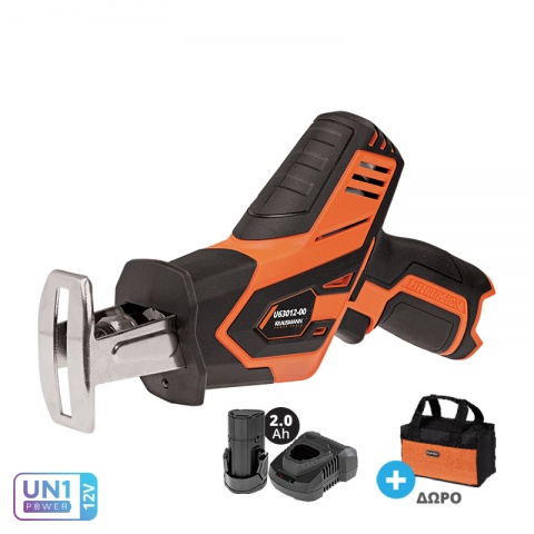 KRAUSMANN Mini 12V Reciprocating Saw Set + 2.0Ah Battery + Accessories (U63012-12S)
