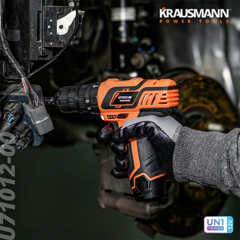 KRAUSMANN Δραπανοκατσάβιδο Κρουστικό Mini Επαναφορτιζόμενο 12V (U71012-00)
