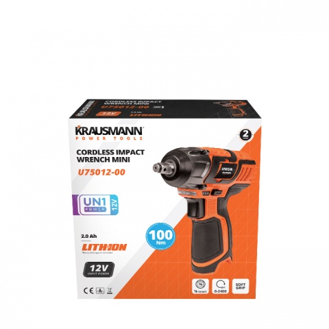 KRAUSMANN Μπουλονόκλειδο Mini Επαναφορτιζόμενο 12V (U75012-00)