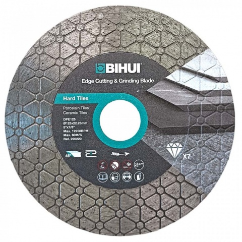 BIHUI Διαμορφωτικός Δίσκος 125mm για κοπή 45° και Λείανση (DPE125)