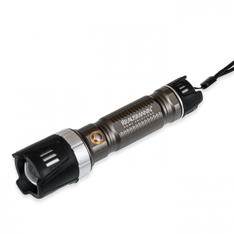 KRAUSMANN Επαναφορτιζόμενος Φακός Αλουμινίου LED (LT40101)