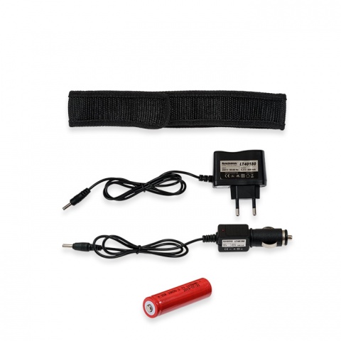 KRAUSMANN Επαναφορτιζόμενος Φακός Αλουμινίου LED (LT40101)