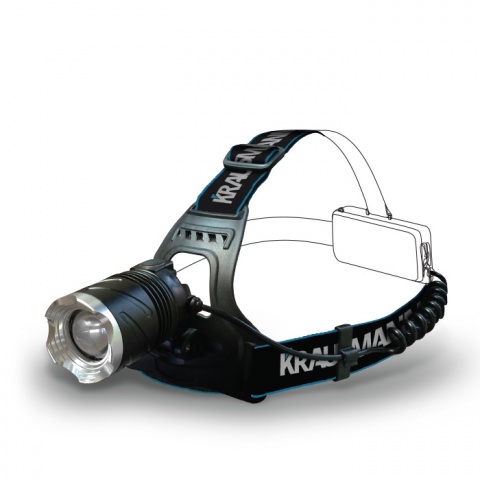 KRAUSMANN Επαναφορτιζόμενος Φακός Κεφαλής LED (LT40140)