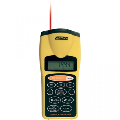METRICA Μετρητής Αποστάσεως με Υπέρηχους και LASER ULTRASONIC (M61525)