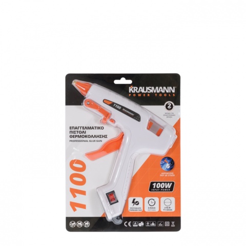 KRAUSMANN Επαγγελματικό Πιστόλι Θερμοκόλλησης 100 Watt (1100)