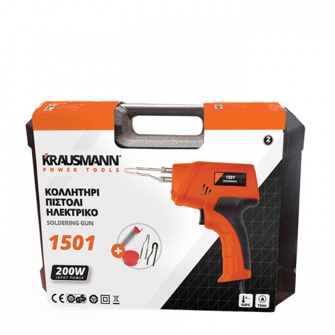 KRAUSMANN Κολλητήρι Πιστόλι Ηλεκτρικό 200 Watt (1501)