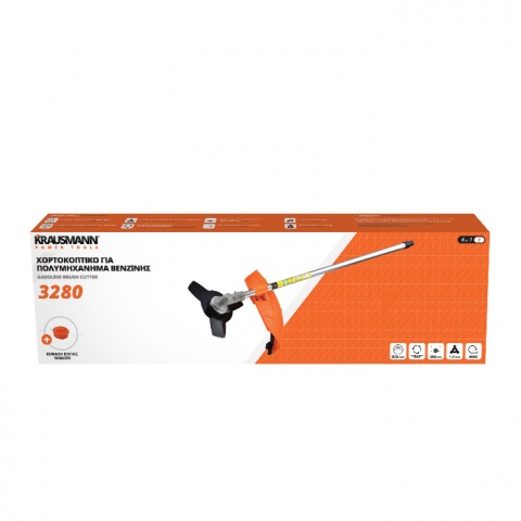 KRAUSMANN Χορτοκοπτικό με Δίσκο Τρίφτερο Διπλής Κοπής 2.4 mm για Πολυμηχάνημα Βενζίνης (3280)