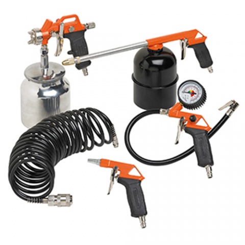 BLACK & DECKER ΣΕΤ Αέρος με Πιστόλι Βαφής (Κάτω Δοχείο) KIT 5 ΤΕΜ (9045853BND)