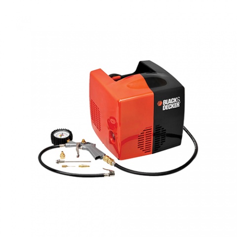 BLACK & DECKER Αεροσυμπιεστής Χωρίς Λάδι με Αξεσουάρ (Φορητός) (BD195-CUBO)