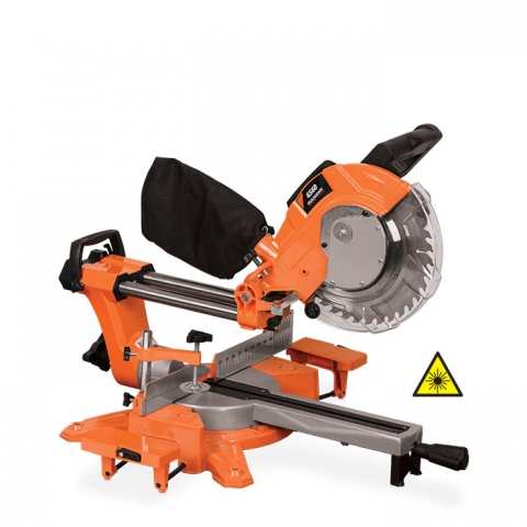 KRAUSMANN Φαλτσοπρίονο Συρόμενο με Λέιζερ 2000 Watt (6560)