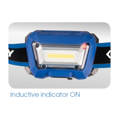 Φακός κεφαλής επαναφορτιζόμενος. 3w 280lumen 6500k-65mm