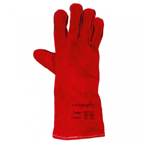 Galaxy Δερμάτινα Γάντια Εργασίας με Αντιθερμική Επένδυση ﻿Κόκκινο (Galaxy Crater 225) N° 10