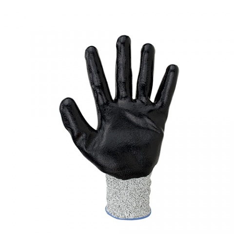 Galaxy Γάντια Εργασίας Νιτριλίου Κοπής Μαύρο - Γκρι (Hercules 204)