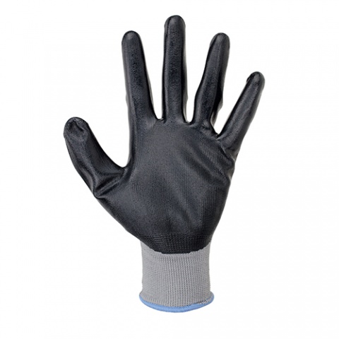 Galaxy Nitrile Work Gloves Black - Gray (Sirius 201)