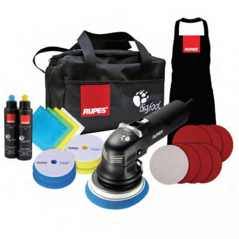 RUPES Random Orbital Polisher – Bigfoot Duetto 400 Watt 4000 - 5500 rpm - 125mm - 12mm (LHR12E LUX KIT)