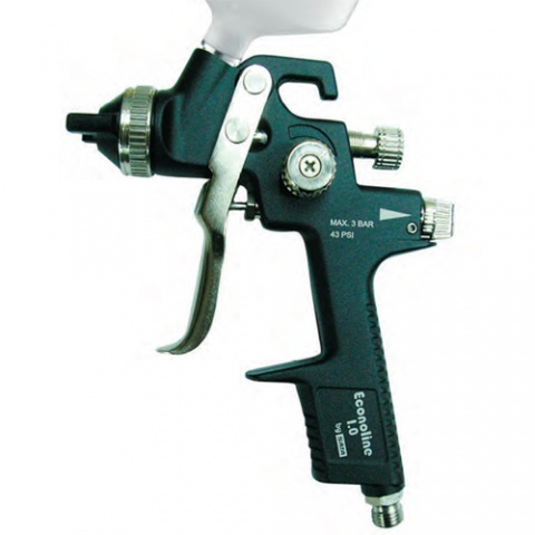 SATAjet Econoline 1.0 Spray Gun (Gravity Flow Cup Gun) with 600ml Cup