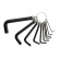 WORKPRO Κλειδιά Allen με Κρίκο 1.5 - 10mm ΣΕΤ 10 ΤΕΜ